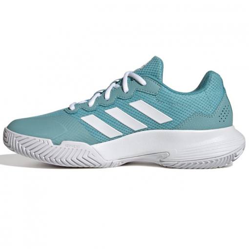 zapatillas-adidas-gamecourt-woman-verdes-blancas-510x510