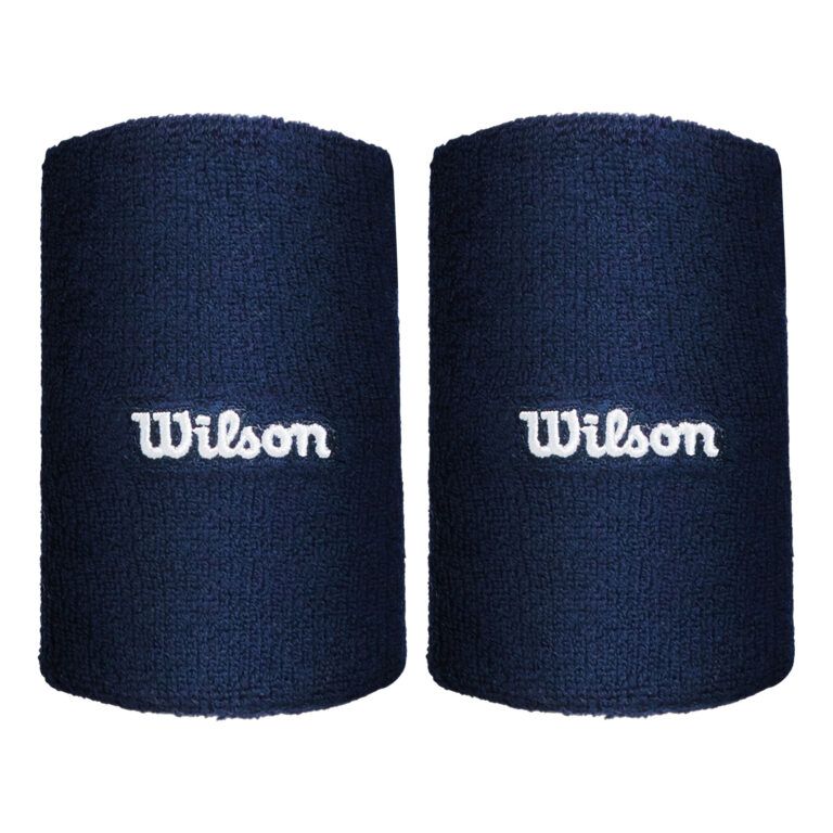 Muñequeras Wilson Wide Terry Azul Marino