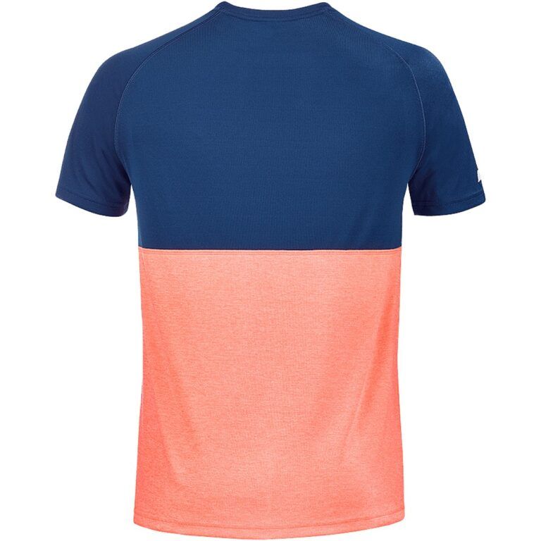 Camiseta Babolat Play Boy Coral-Azul - imagen 2