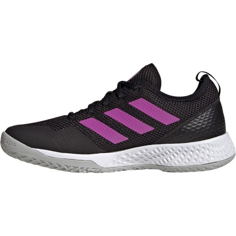Zapatillas Adidas Courtflash W Mujer Negro/Morado - imagen 2