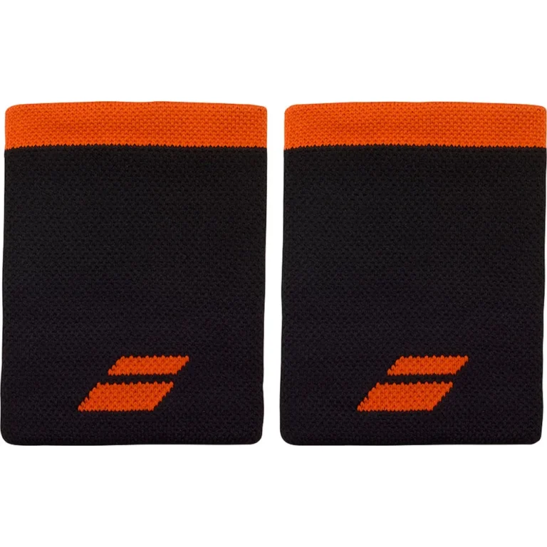 Muñequera Babolat Logo Jumbo Negro/Rojo